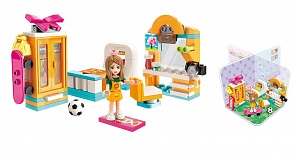 Конструктор - Спальня Эмили, 123 детали с фигурками (Enlighten Brick, BRICK4101-4 (64))